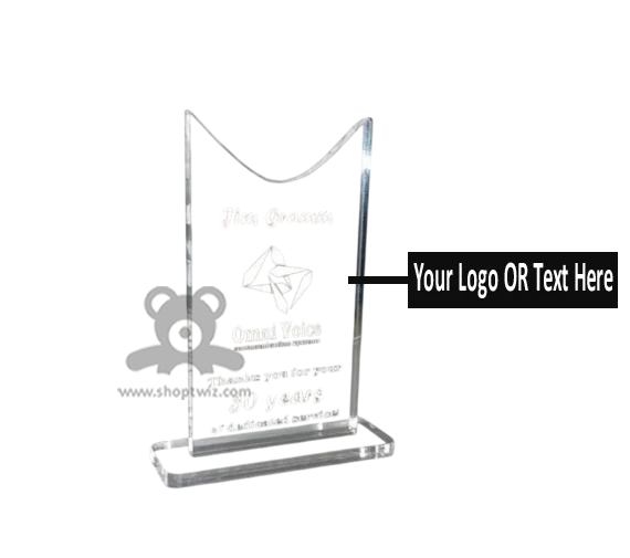 ShopTwiz Customized Acrylic Award Trophy – Personalized Logo & Name Corporate Gift - Image 3