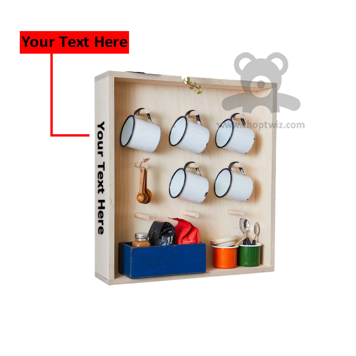 ShopTwiz Customized Coffee Mug Holder – Personalize with Logo or Name | Elegant Corporate Gift - Image 2