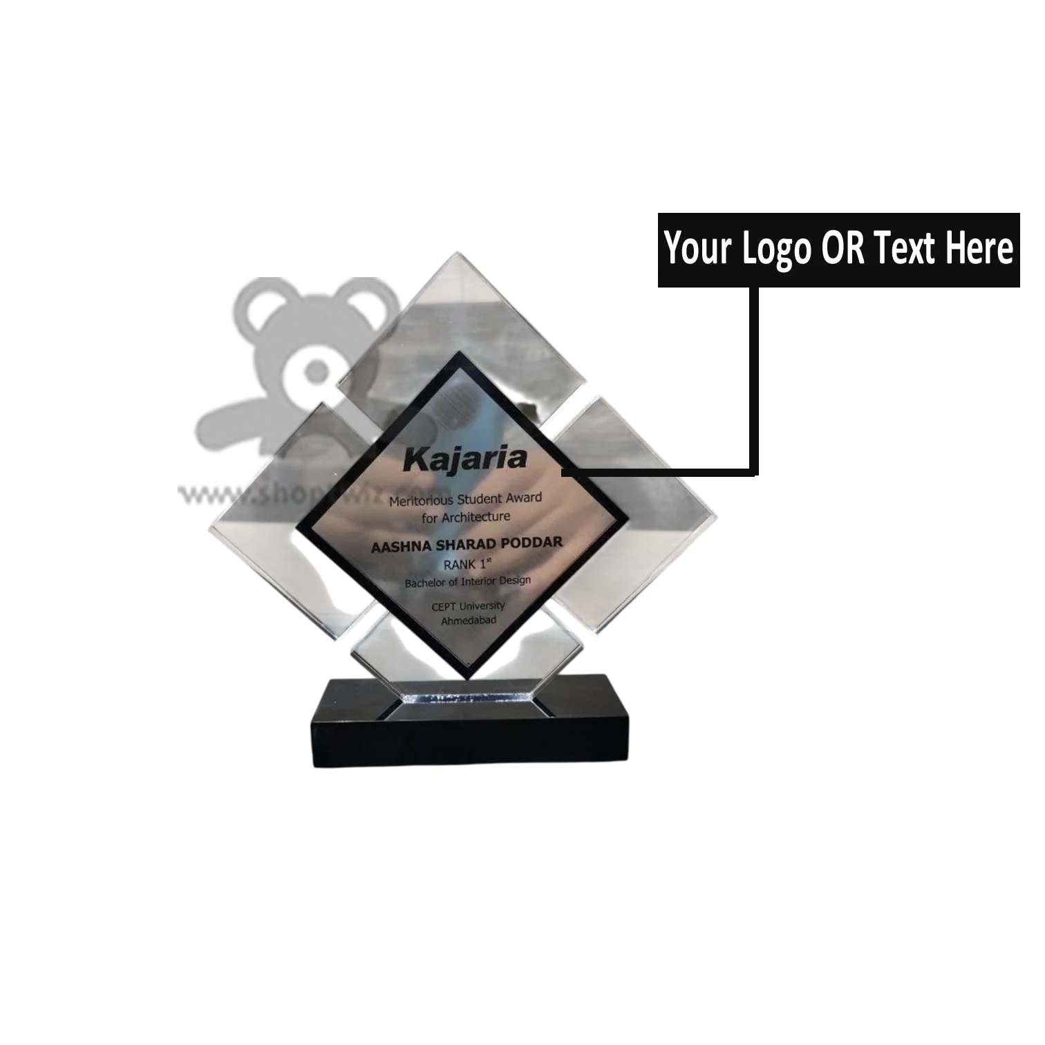 ShopTwiz Customized Sport Award Trophy – Personalized Logo & Name Corporate Gift - Image 2