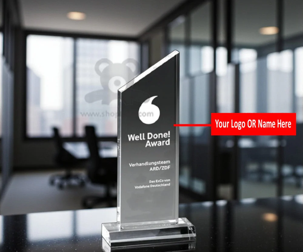 ShopTwiz Customized Trophy – Personalized Logo & Name Printed Corporate Gift