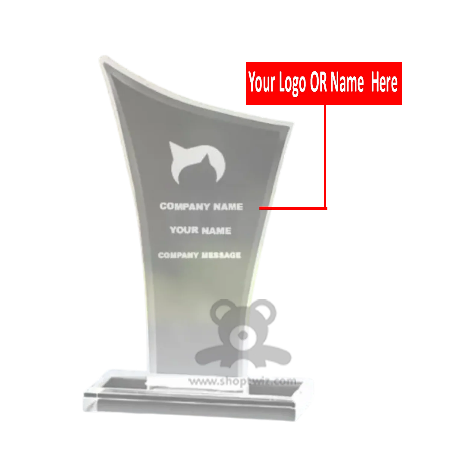 ShopTwiz Customized Trophy – Personalized with Logo or Name | Premium Corporate Gift - Image 2