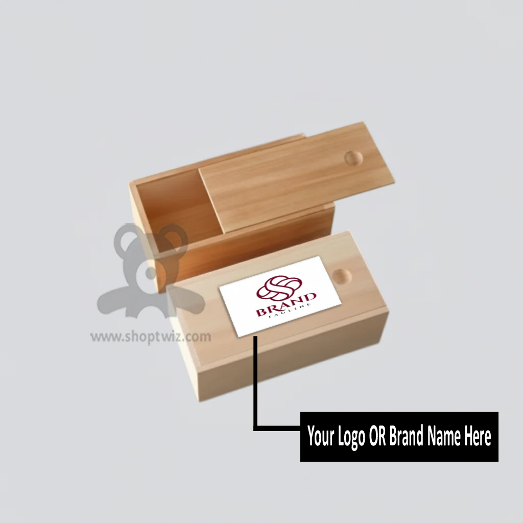 ShopTwiz Customized Wooden Box – Personalize with Logo or Name | Elegant Corporate Gift - Image 2