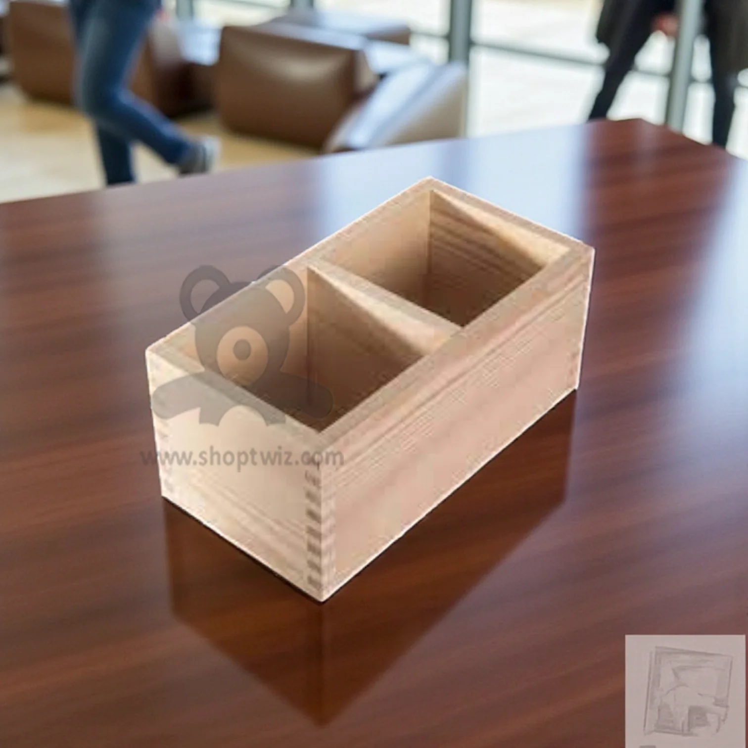 ShopTwiz Customized Wooden Box – Personalize with Logo or Name | Premium Corporate Gift - Image 3