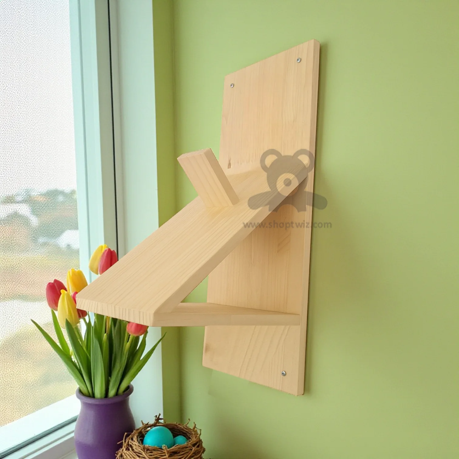ShopTwiz Customized Wooden Helmet Holder – Personalize with Logo or Name | Unique Corporate Gift - Image 3