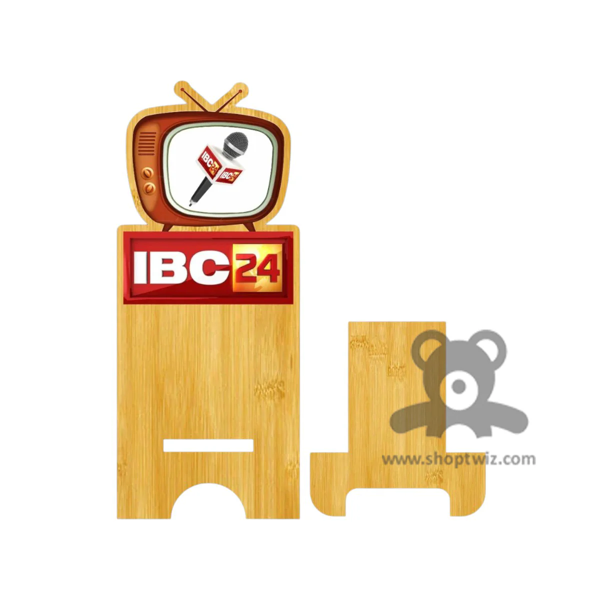 ShopTwiz Customized Wooden Mobile Stand Corporate gift - Image 2