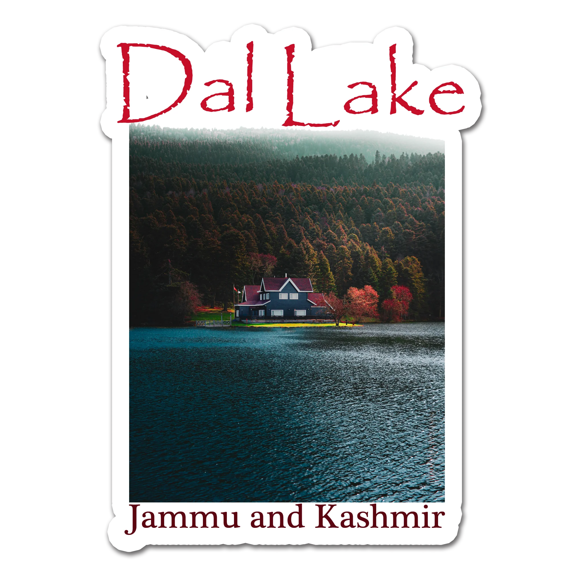 ShopTwiz Dal Lake 2 (Jammu and Kashmir) Awesome City Lovely Door Magnets And Fridge Magnet