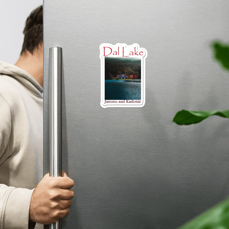 ShopTwiz Dal Lake 2 (Jammu and Kashmir) Awesome City Lovely Door Magnets And Fridge Magnet - Image 2
