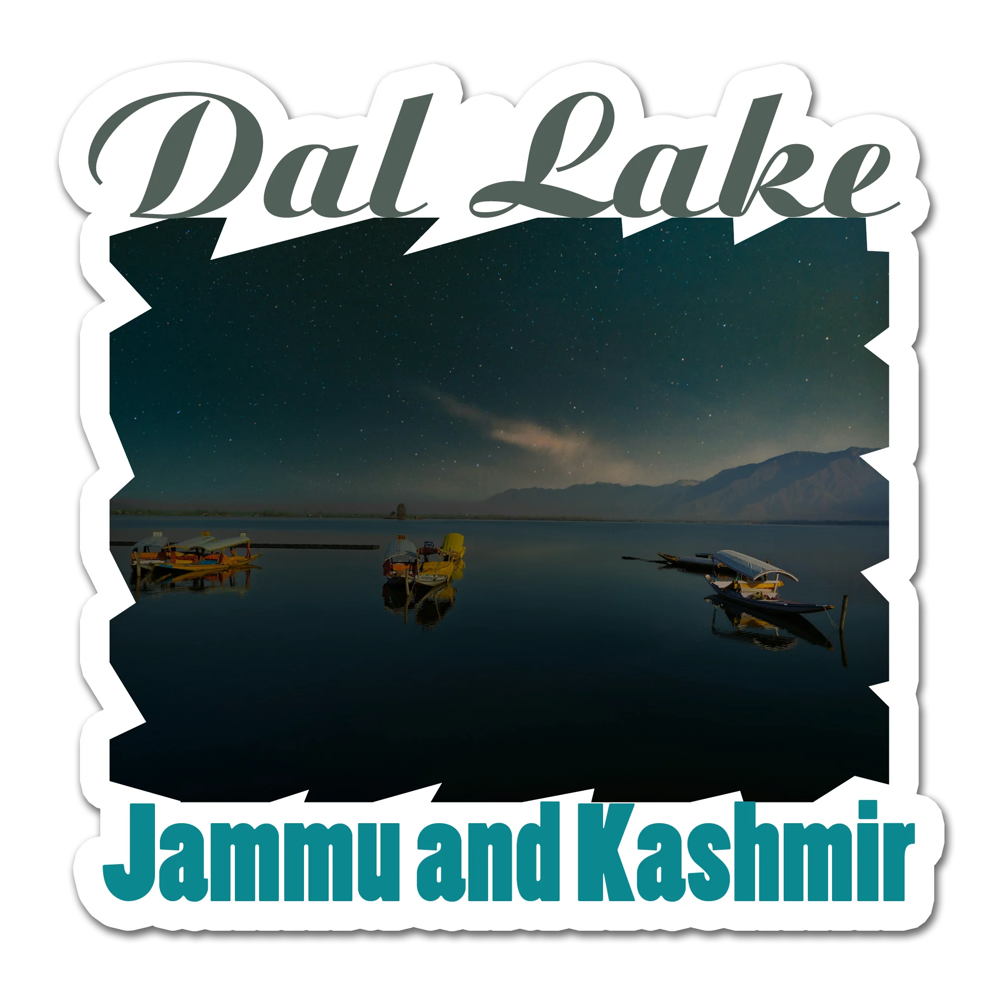 ShopTwiz Dal Lake 3 (Jammu and Kashmir) Awesome City Lovely Door Magnets And Fridge Magnet