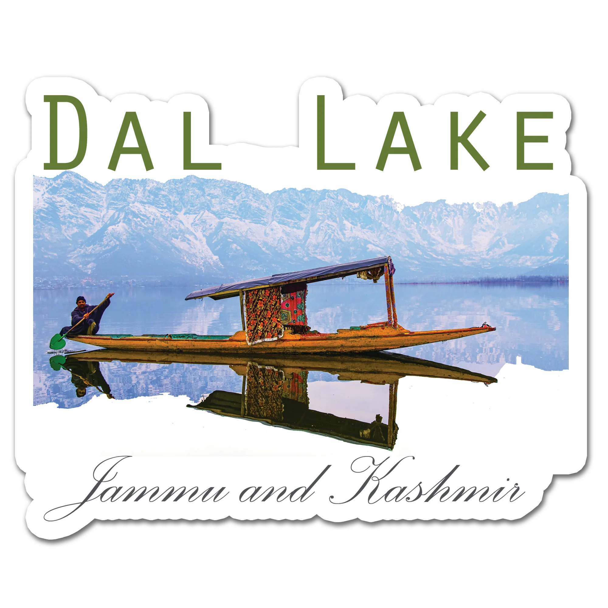 ShopTwiz Dal Lake (Jammu and Kashmir) Awesome City Lovely Door Magnets And Fridge Magnet