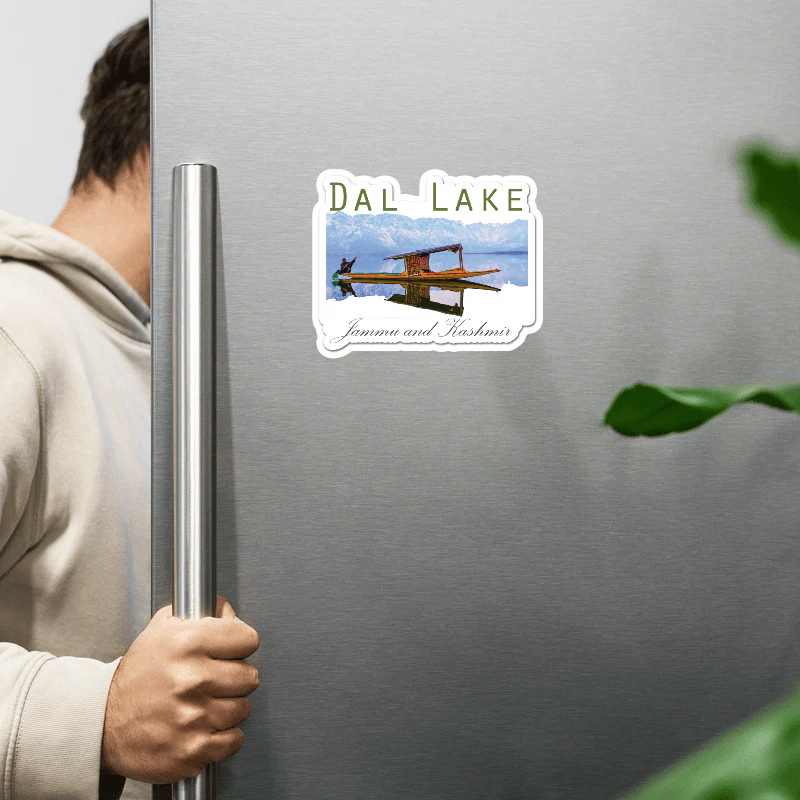ShopTwiz Dal Lake (Jammu and Kashmir) Awesome City Lovely Door Magnets And Fridge Magnet - Image 2