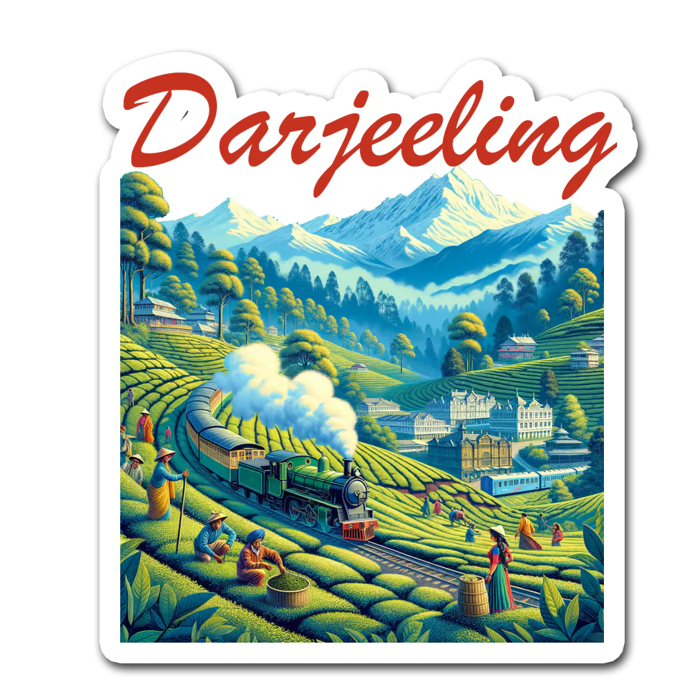 ShopTwiz Darjeeling Trip City Lovely Door Magnets And Fridge Magnet