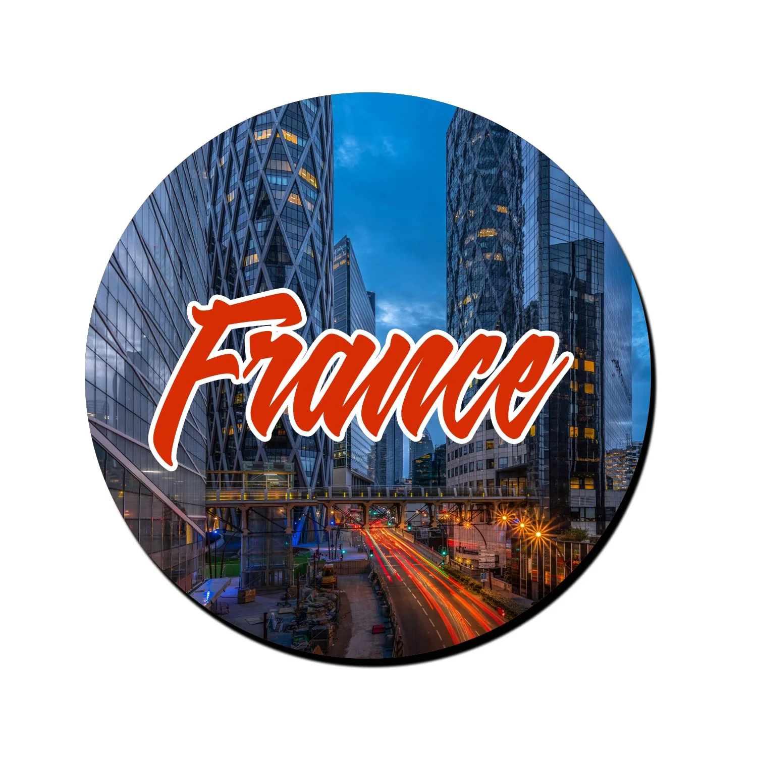 ShopTwiz France Picture Decorative Large Fridge Magnet