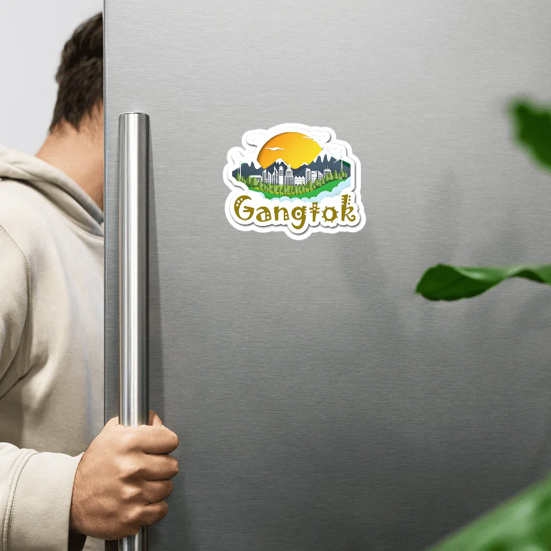 ShopTwiz Gangtok Amazing City Lovely Door Magnets And Fridge Magnet - Image 2