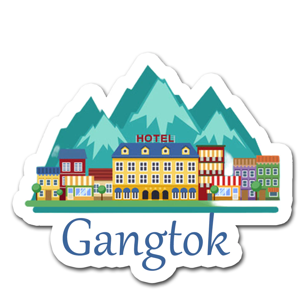 ShopTwiz Gangtok Tour City Lovely Door Magnets And Fridge Magnet
