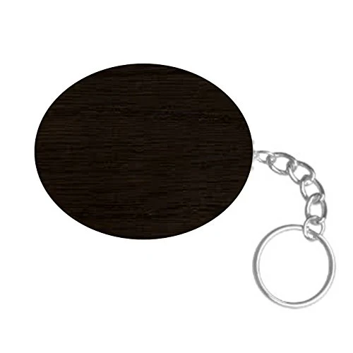 ShopTwiz Heart Hacker Printed Wooden (Oval Shape) Keyring - Image 2