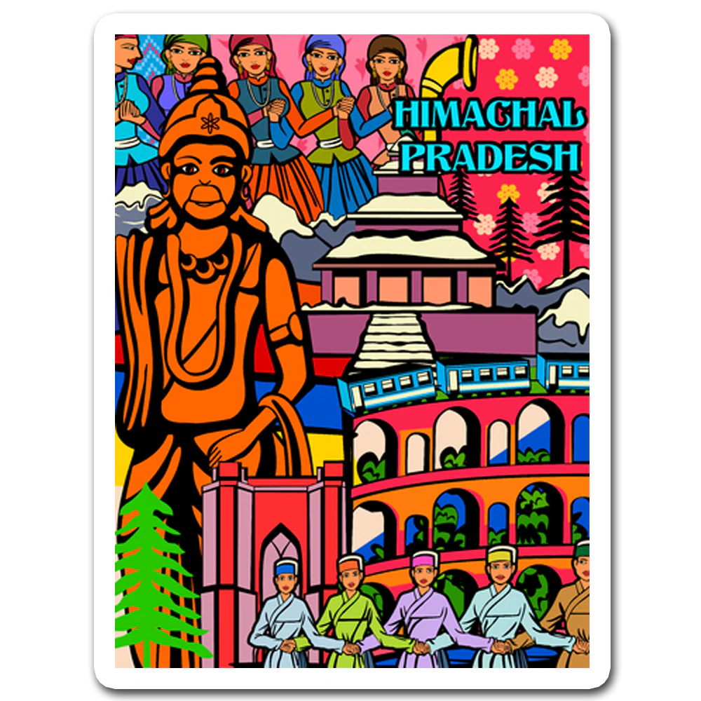 ShopTwiz Himachal Travel City Lovely Door Magnets And Fridge Magnet