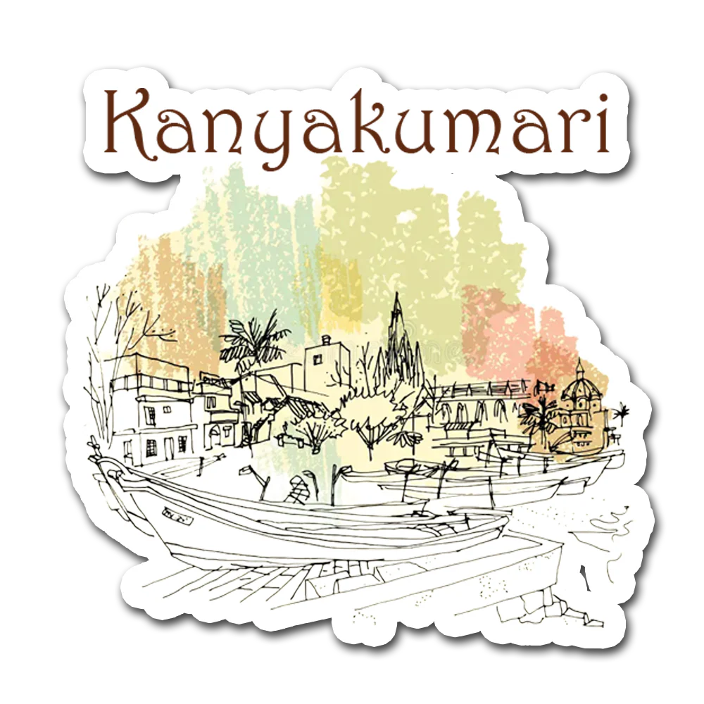 ShopTwiz Kanyakumari Famous City Lovely Door Magnets And Fridge Magnet