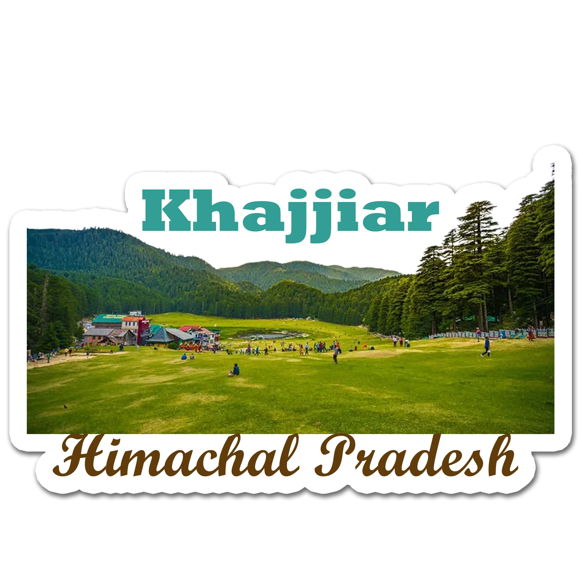 ShopTwiz Khajjiar (Himachal Pradesh) Awesome City Lovely Door Magnets And Fridge Magnet
