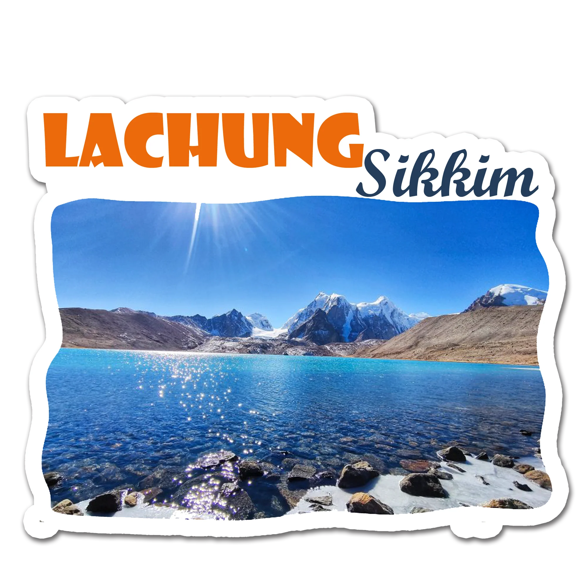 ShopTwiz Lachung 3 (Sikkim) Awesome City Lovely Door Magnets And Fridge Magnet