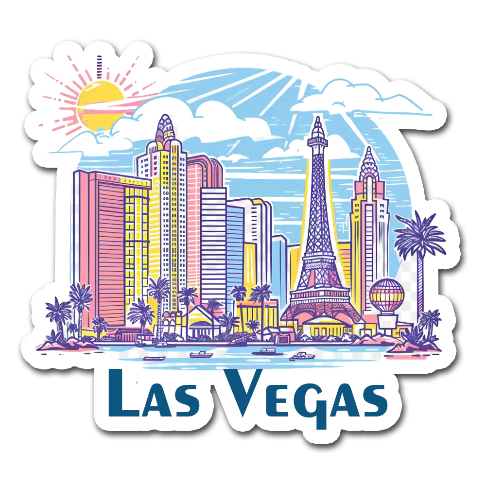 ShopTwiz Las Vegas Beautiful City Lovely Door Magnets And Fridge Magnet