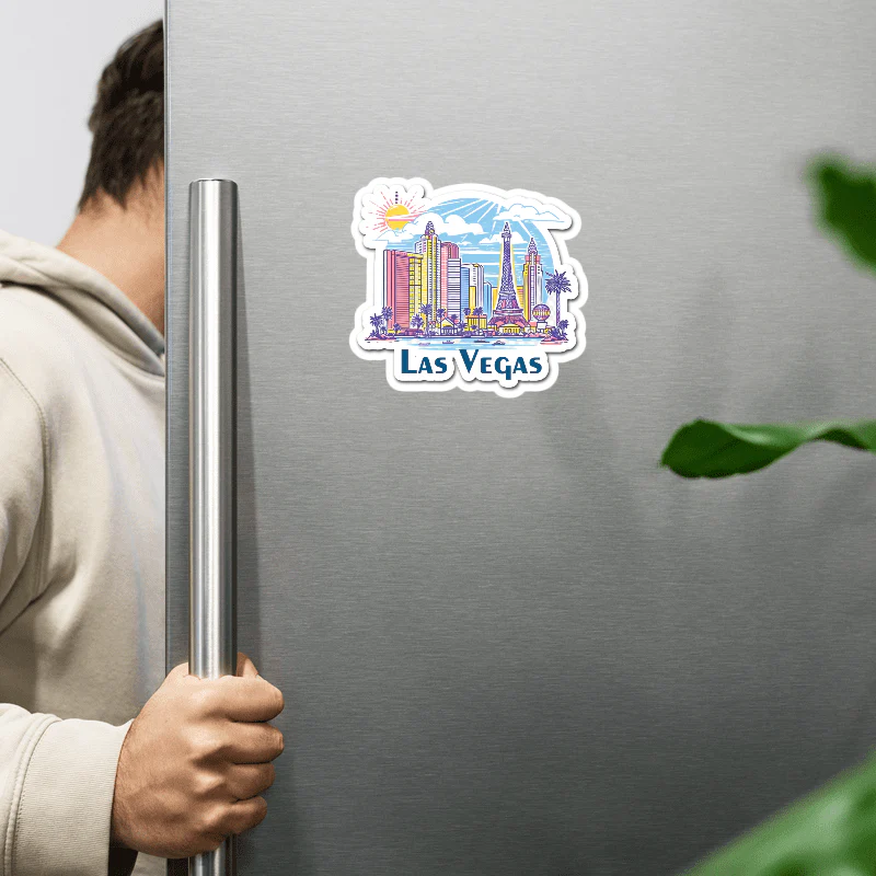 ShopTwiz Las Vegas Beautiful City Lovely Door Magnets And Fridge Magnet - Image 2