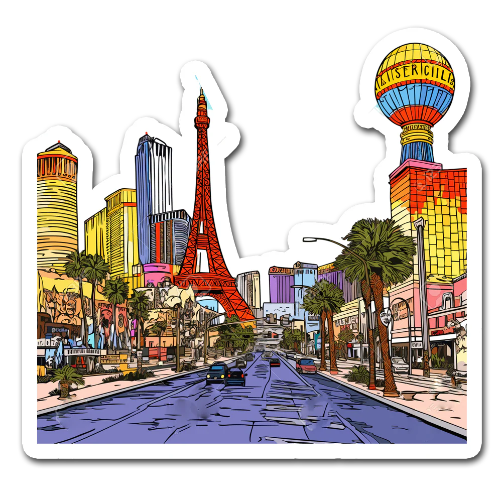 ShopTwiz Las Vegas Beauty City Lovely Door Magnets And Fridge Magnet