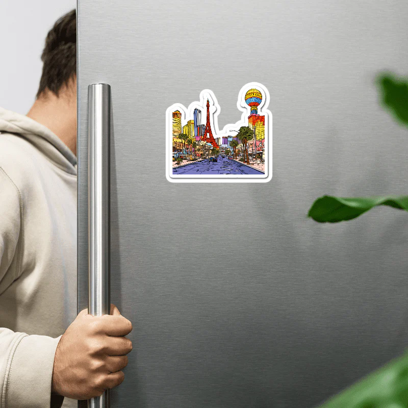 ShopTwiz Las Vegas Beauty City Lovely Door Magnets And Fridge Magnet - Image 2