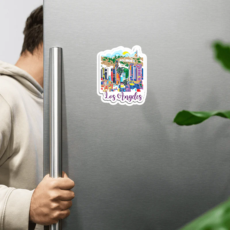 ShopTwiz Los Angeles City  Fridge Magnet And  Beauty Door Magnets beautifull City - Image 2