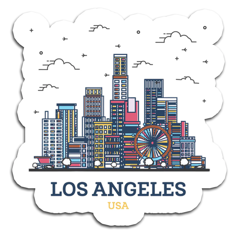 ShopTwiz Los Angeles USA City Fridge Magnet And  Beauty Door Magnets
