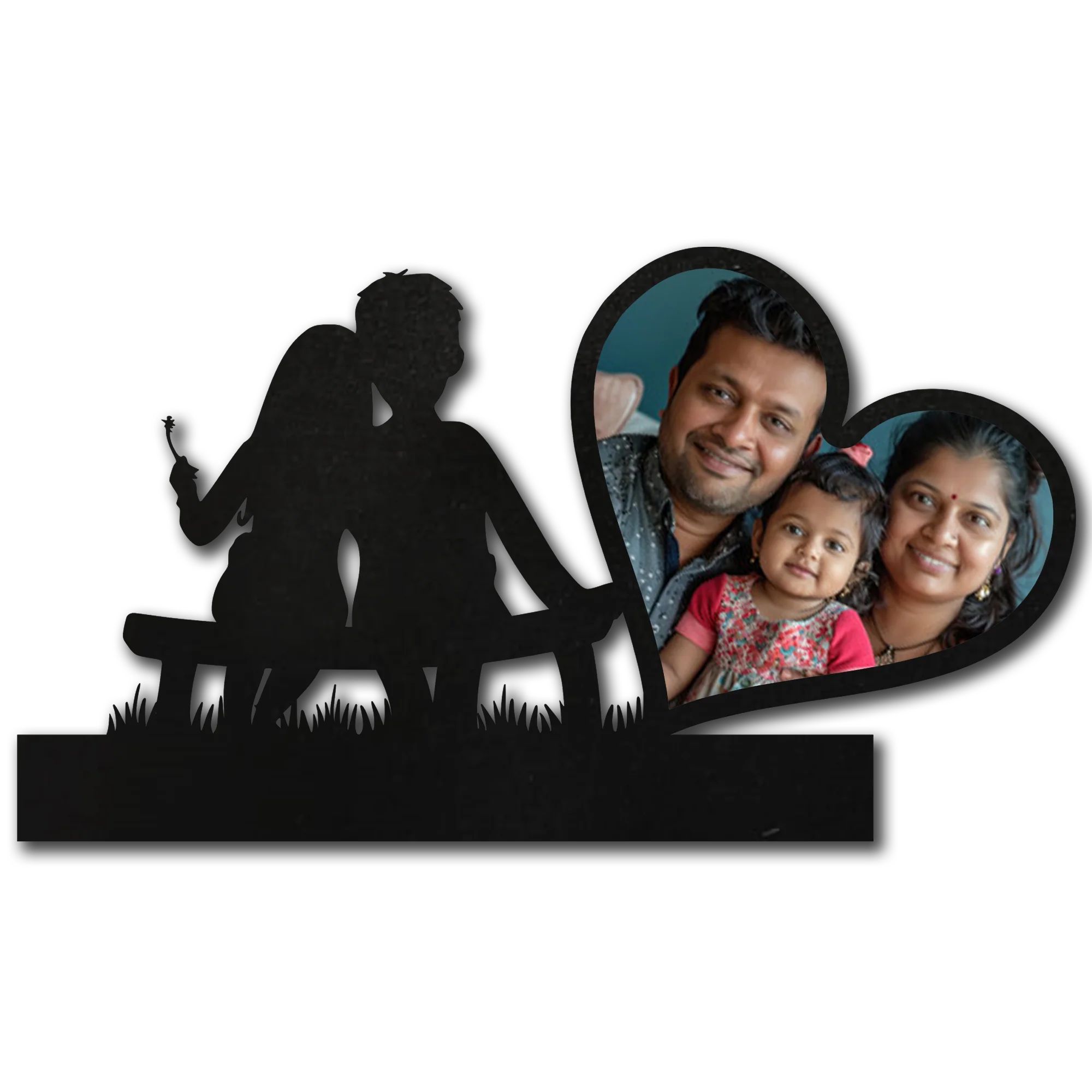 ShopTwiz Love You Collage Photo Frame with 1 photos ( Customizable )