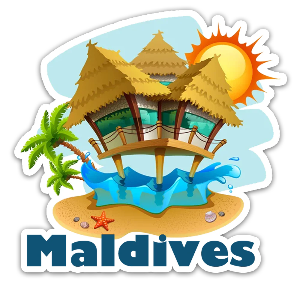 ShopTwiz Maldives Beauty City Fridge Magnet and Door Magnets