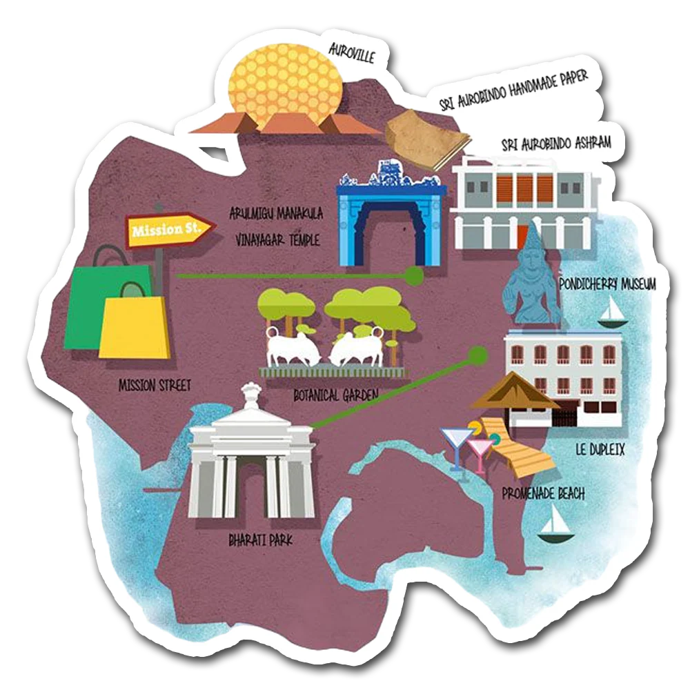 ShopTwiz Map Tour City Lovely Door Magnets And Fridge Magnet
