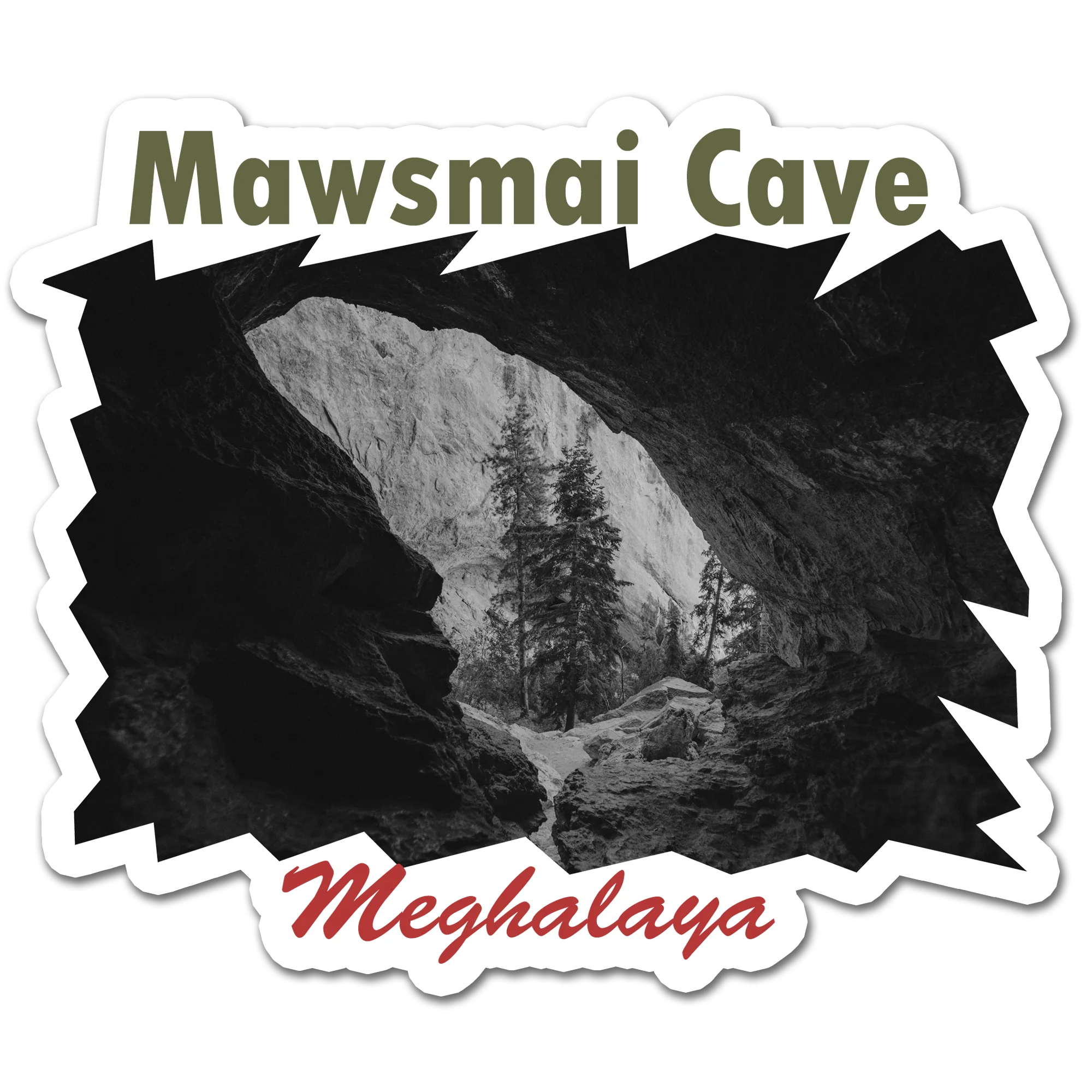 ShopTwiz Mawsmai Cave 2 (Meghalaya) Awesome City Lovely Door Magnets And Fridge Magnet