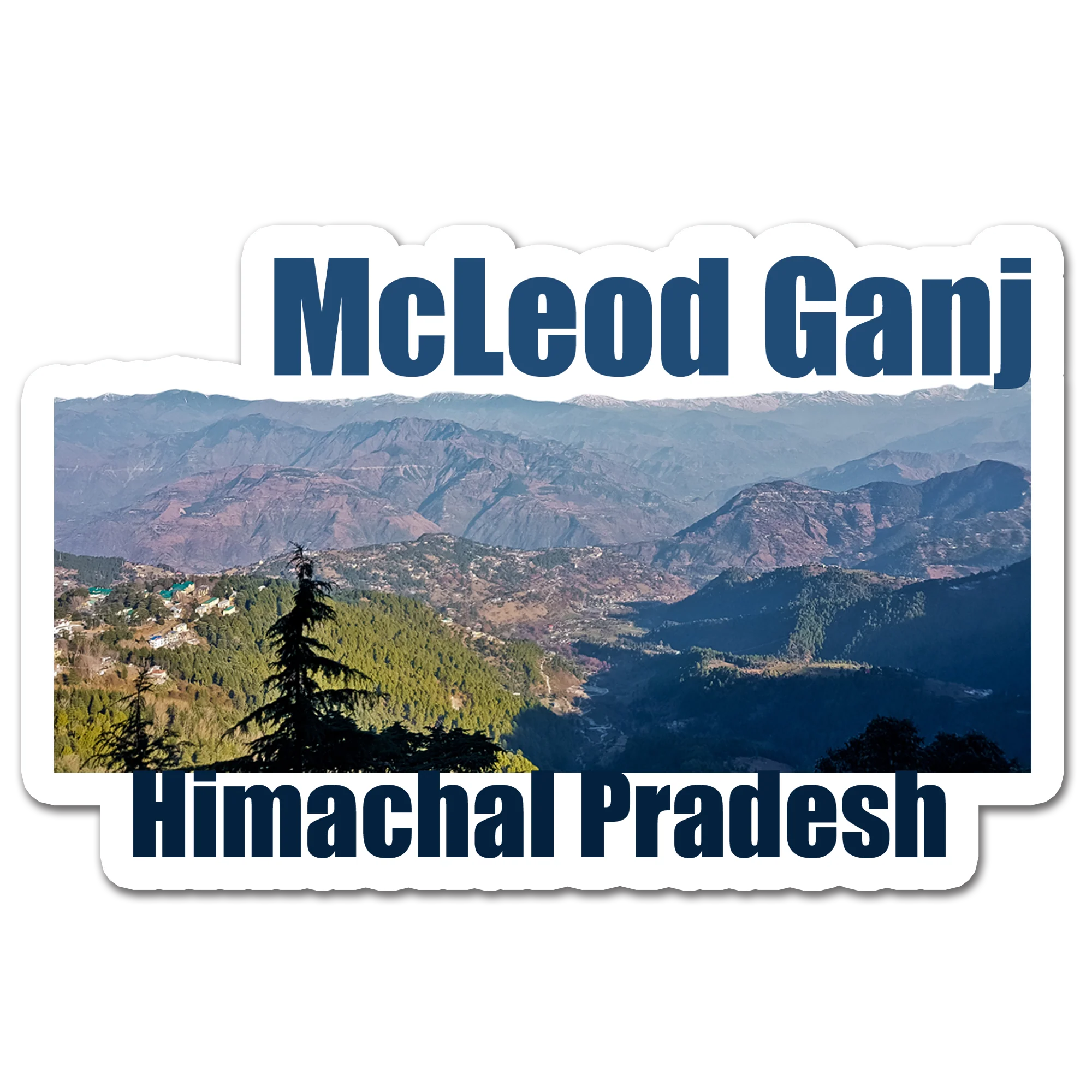 ShopTwiz McLeod Ganj (Himachal Pradesh) Awesome City Lovely Door Magnets And Fridge Magnet
