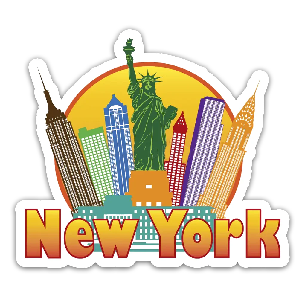 ShopTwiz New York Beauty City Fridge Magnet and Door Magnets