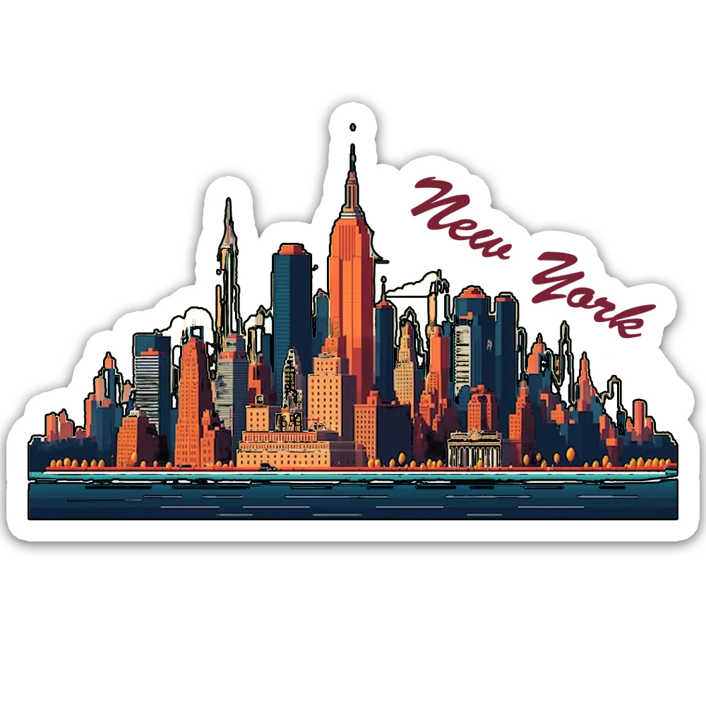 ShopTwiz New York Beauty City Fridge Magnet and Door Magnets