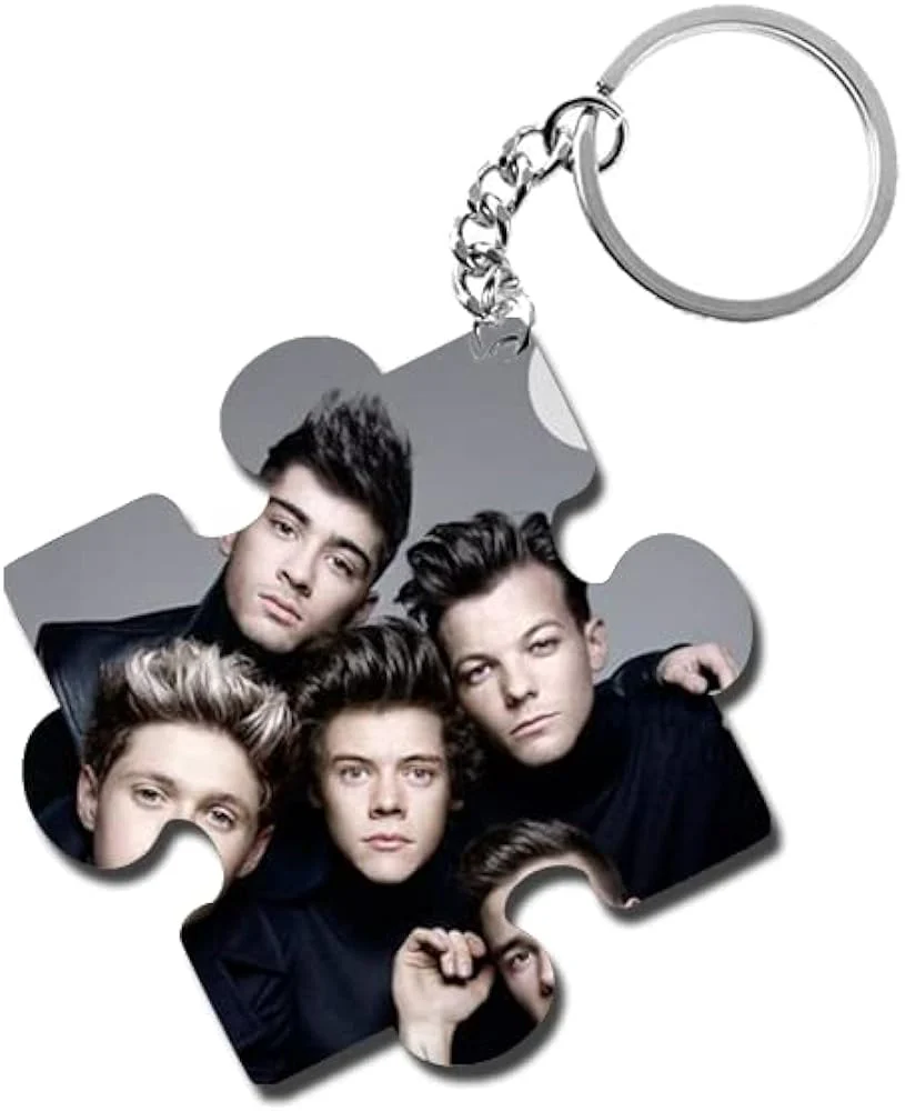 ShopTwiz One Direction (1D) Wooden Puzzle Key Ring (Set of 2) - Image 2