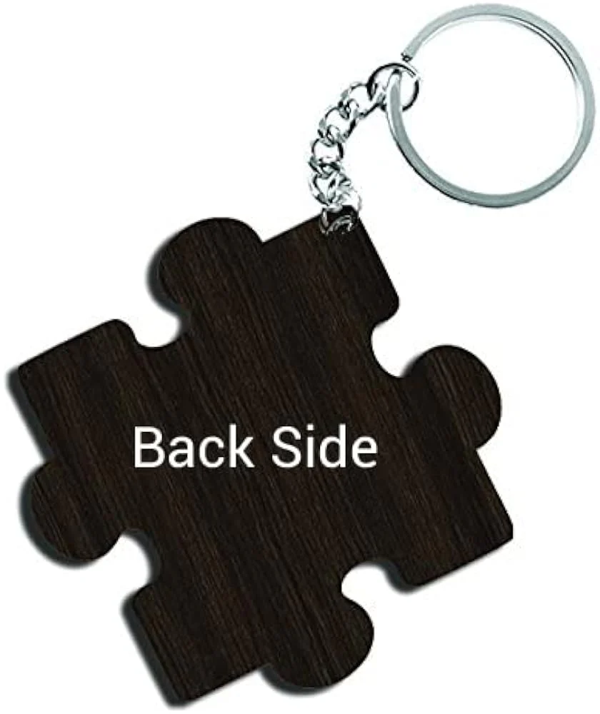 ShopTwiz OneD Wooden Puzzle Key Ring (Set of 2) - Image 3