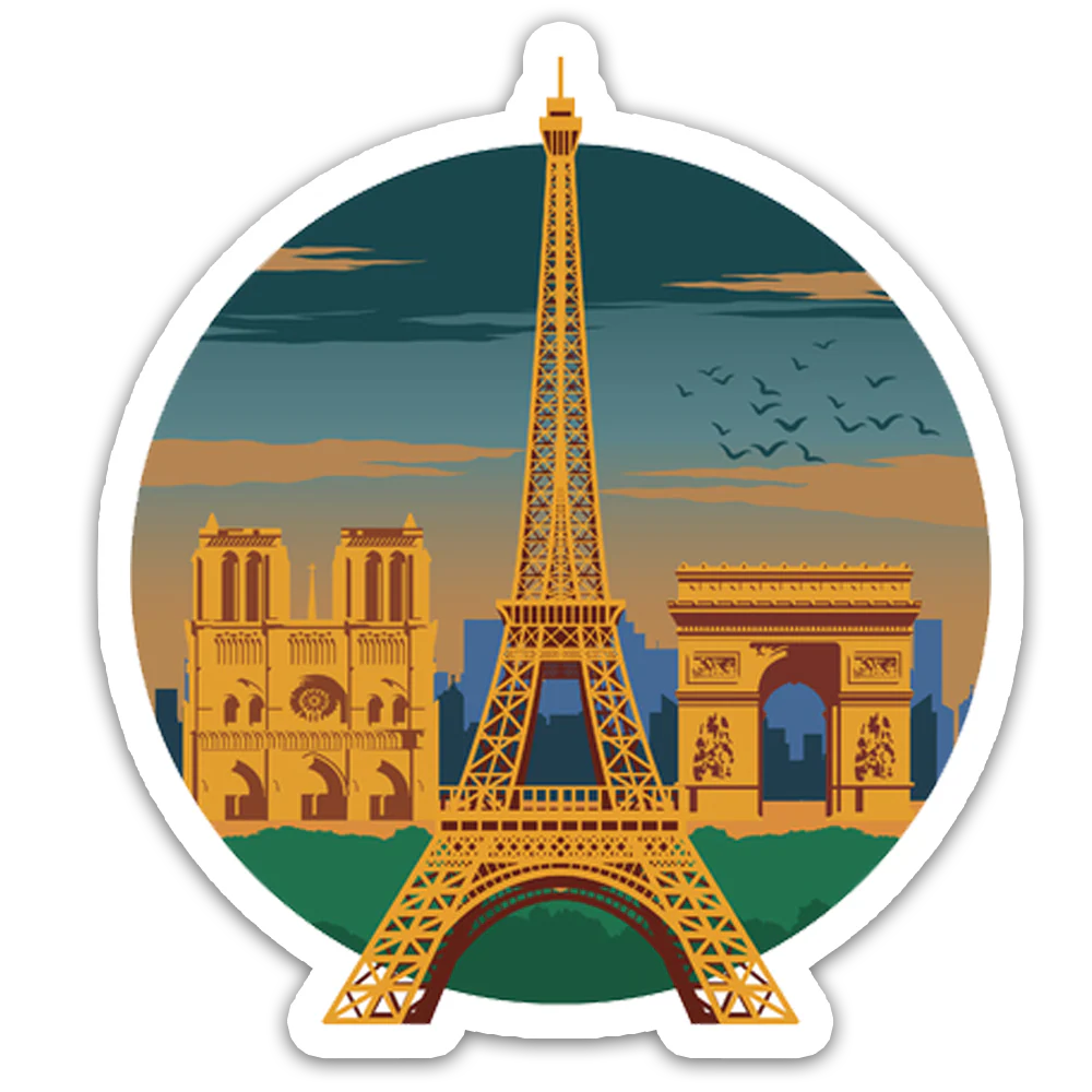 ShopTwiz Paris Beauty City Fridge Magnet and Door Magnets