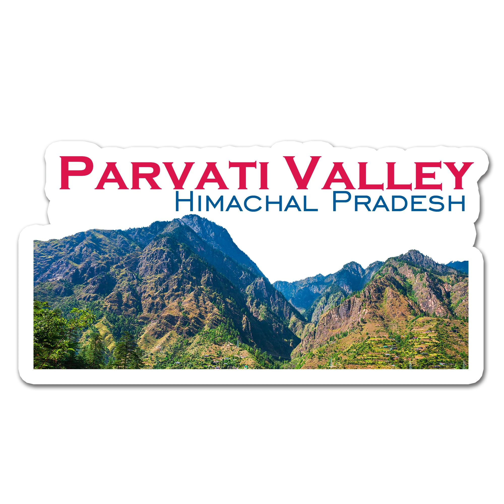 ShopTwiz Parvati Valley 2 (Himachal Pradesh) Awesome City Lovely Door Magnets And Fridge Magnet