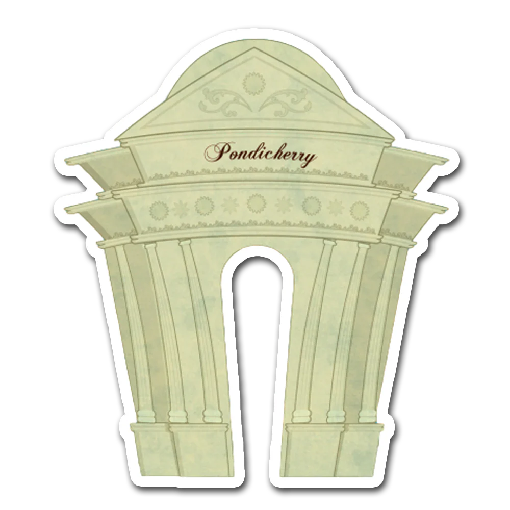 ShopTwiz Pondicherry City Lovely Door Magnets And Fridge Magnet