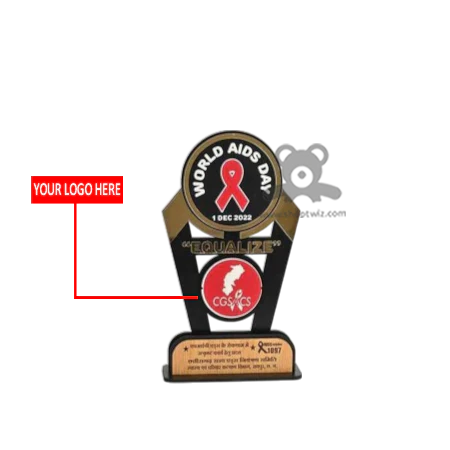 ShopTwiz Premium Wooden Trophy – Customizable Corporate Award & Recognition Gift - Image 2