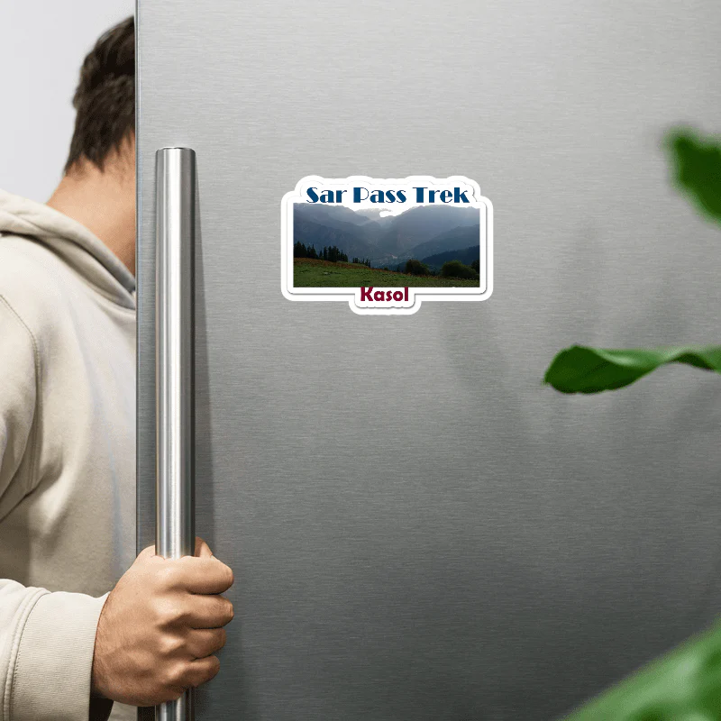 ShopTwiz Sar Pass Trek (Kasol) Awesome City Lovely Door Magnets And Fridge Magnet - Image 2