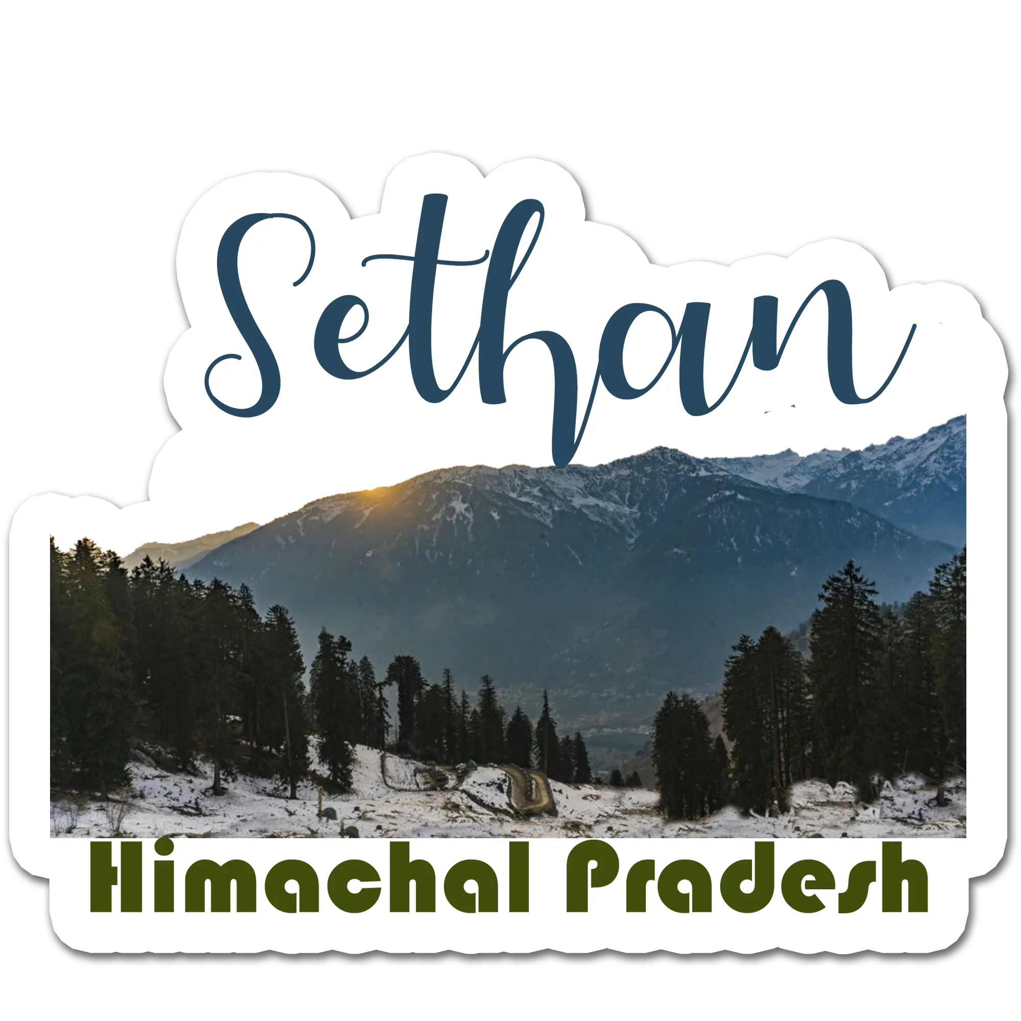 ShopTwiz Sethan 2 (Himachal Pradesh) Awesome City Lovely Door Magnets And Fridge Magnet
