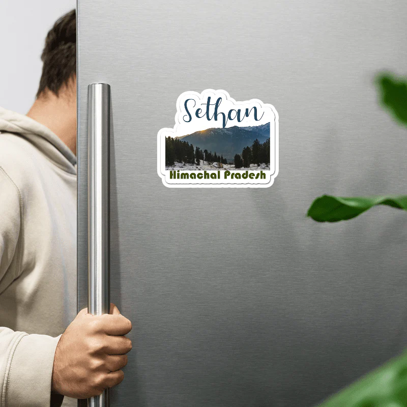 ShopTwiz Sethan 2 (Himachal Pradesh) Awesome City Lovely Door Magnets And Fridge Magnet - Image 2