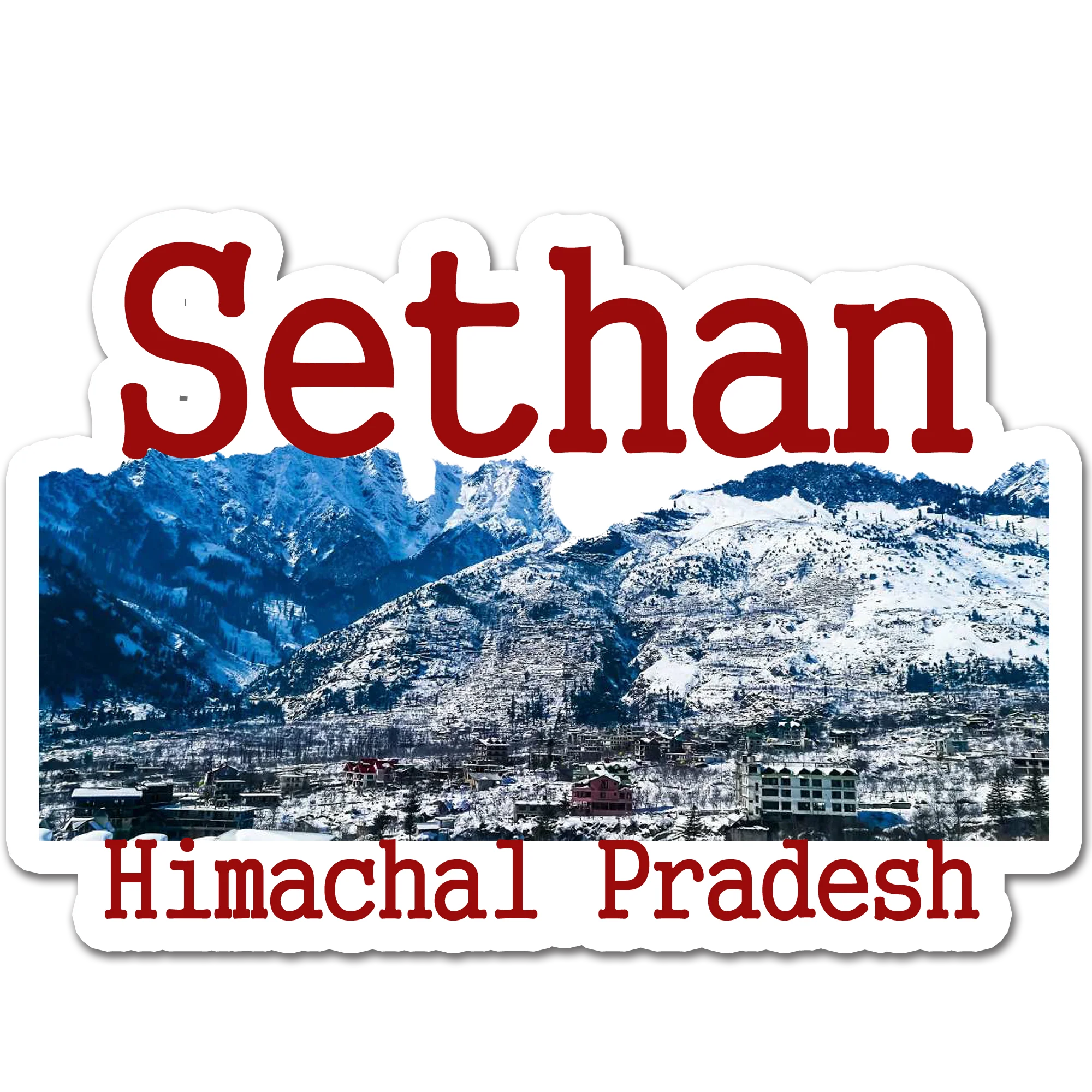 ShopTwiz Sethan (Himachal Pradesh) Awesome City Lovely Door Magnets And Fridge Magnet