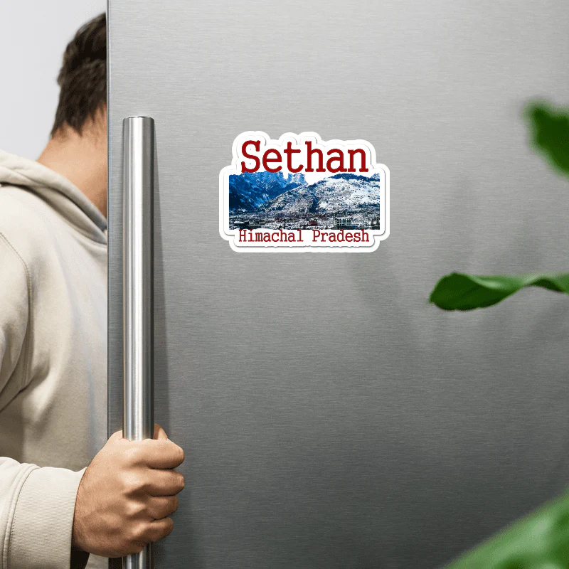 ShopTwiz Sethan (Himachal Pradesh) Awesome City Lovely Door Magnets And Fridge Magnet - Image 2