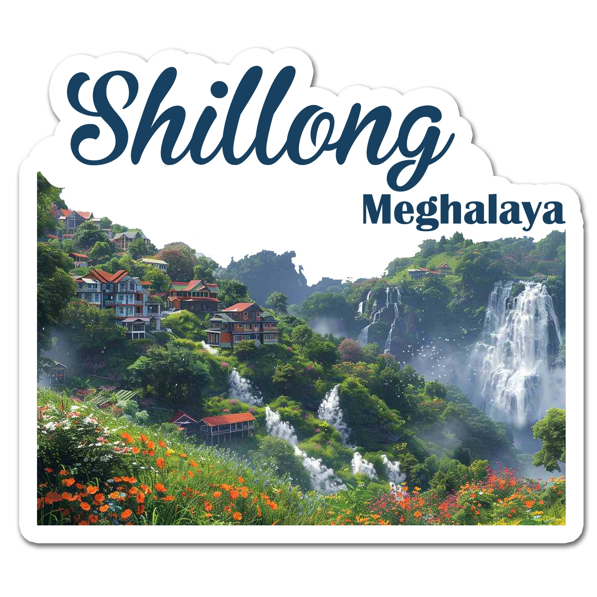 ShopTwiz Shillong (Meghalaya) Awesome City Lovely Door Magnets And Fridge Magnet