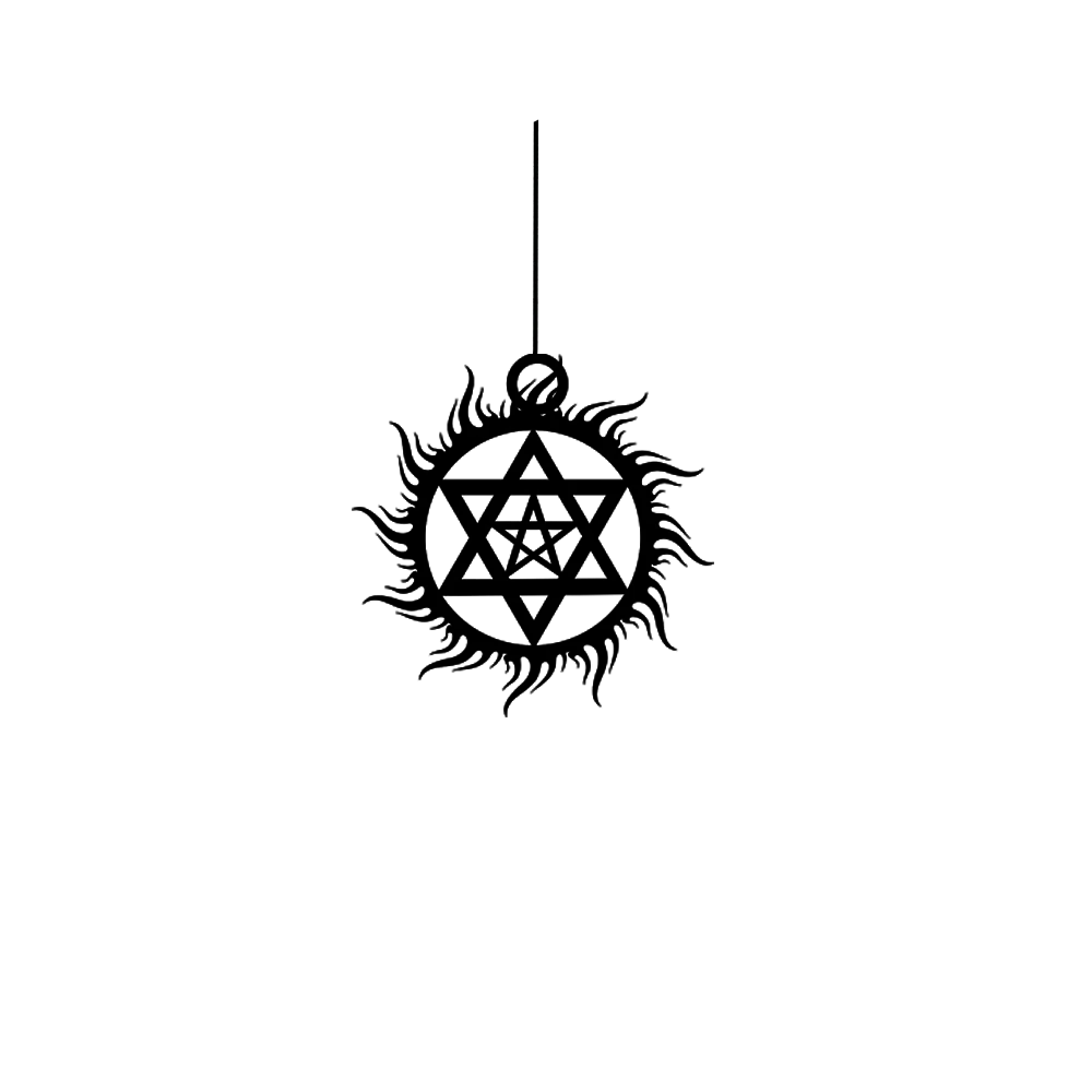 ShopTwiz Shri Yantra Divine Geometry Car Hanging Decorative - Image 2