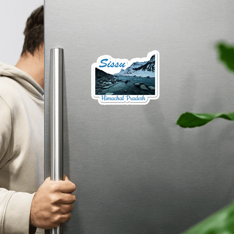 ShopTwiz Sissu 2 (Himachal Pradesh) Awesome City Lovely Door Magnets And Fridge Magnet - Image 2